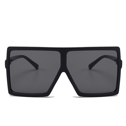 Oversized Square Sunglasses With PC Frame And AC Lenses For Women Trendy UV400 Protection Street Style Retro Eyewear