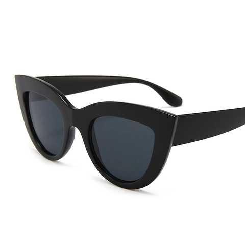 Gafas De Sol Retro Ojo De Gato Protección UV400 Montura PC Sobredimensionadas Moda Para Mujeres