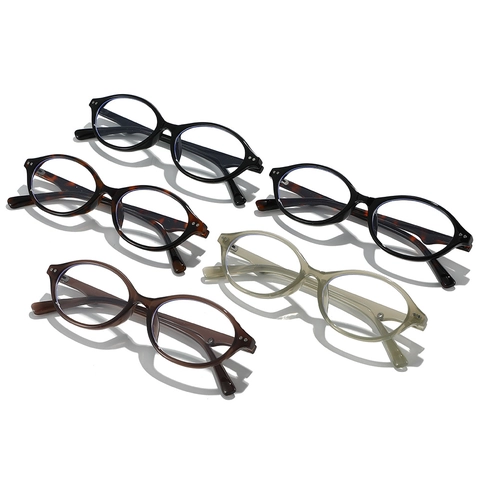Occhiali Anti Luce Blu Ovali Vintage Montatura PC TR Piccoli Occhiali Retrò Moda Per Uomini Donne