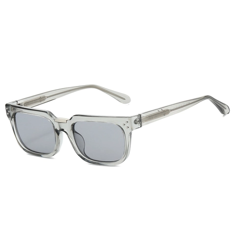 Occhiali Da Sole Polarizzati Quadrati Retrò Protezione UV400 Montatura Spessa Materiale PC Rivetto A Puntini Moda Per Uomo Donna