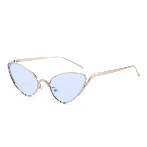 Occhiali Da Sole Cat Eye Montatura In Metallo Protezione UV400 Moda Vintage Occhiali Oversize Per Donna