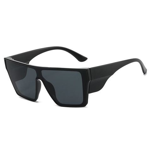 Occhiali Da Sole Quadrati Oversize Shield Protezione UV400 Montatura PC Lente Specchiata Per Ciclismo All Aperto Guida Moda Unisex