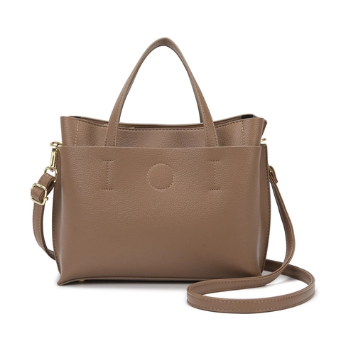 Women Tote Handbag Litchi Pattern PU Leather Large Capacity Crossbody Purse Commuting Fashion Top Handle Bag