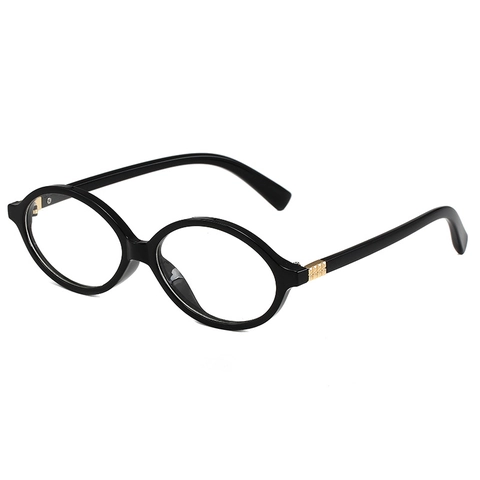 Vintage Oval Frame Sunglasses For Women Men UV400 Protection Y2K Small Frame Fashion Eyewear With Metal Square Studs Retro Glasses