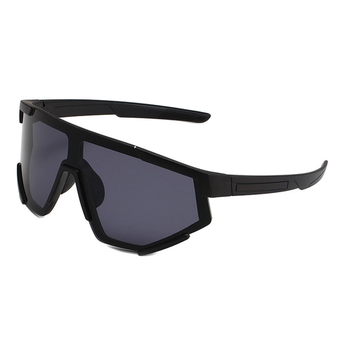 Gafas De Sol Deportivas Extragrandes Ciclismo UV400 Lente De Espejo Colorida De Una Pieza Marco Plástico Para Montar Al Aire Libre