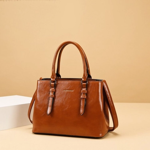 Borsa Da Donna Pelle PU Lucida Grande Borsa Tote Tracolla Rimovibile Stile Retrò Pendolare Versatile