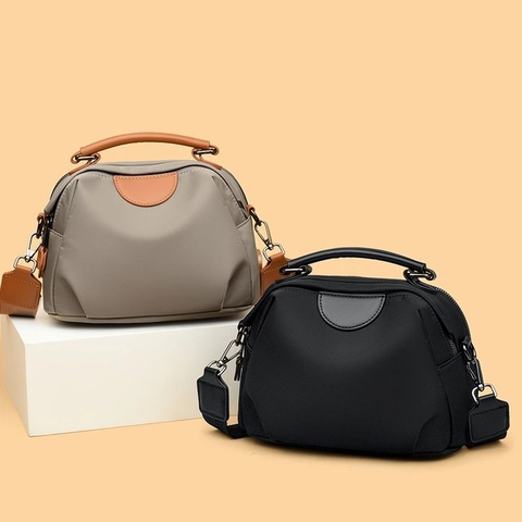 Mode Nylon Umhängetasche Für Damen Große Kapazität Wasserdichte Muschel Handtasche Mit Verstellbarem Breitband