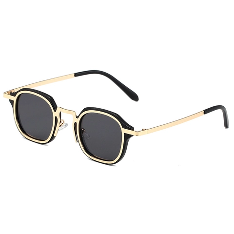 Vintage Small Frame Hexagonal Sunglasses Metal Frame AC Lens UV400 Protection Retro Driving Glasses For Men Women