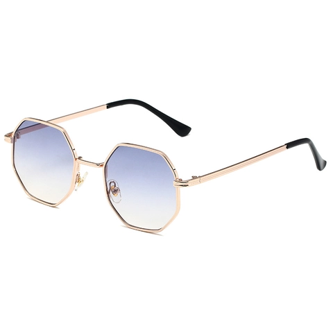 Vintage Octagon Sunglasses Metal Frame UV400 Protection Retro Small Polygon Sun Glasses For Men Women Outdoor Streetwear