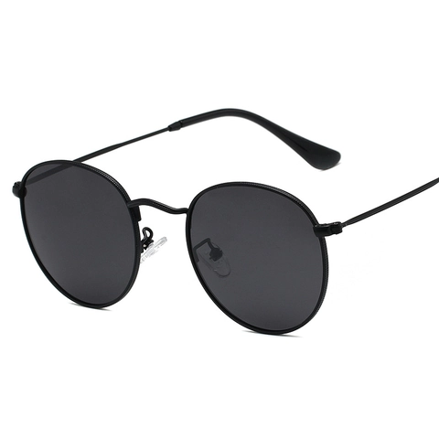 Round Polarized Sunglasses Metal Frame Retro Vintage Style UV400 Protection Outdoor Classic Eyewear For Men Women