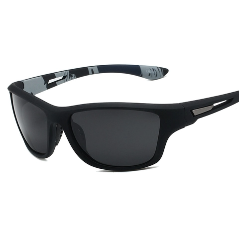 Sportlich Polarisierte Sonnenbrille Für Damen Herren UV400 Quadratisch Polycarbonat Rahmen Outdoor Radfahren Fahren Mode Brillen