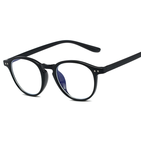 Lunettes Anti Lumière Bleue À Monture Ronde Rétro TR90 Pour Hommes Et Femmes