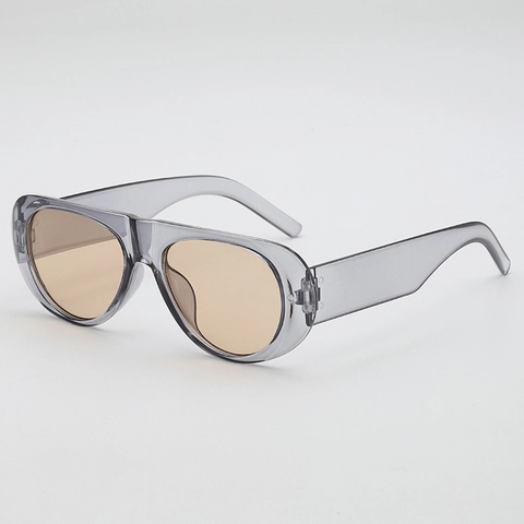 Gafas De Sol Estilo Piloto Retro Color Caramelo Protección UV400 Montura PC Lentes AC Moda Para Hombres Mujeres