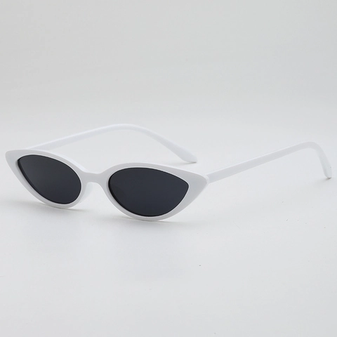 Gafas De Sol Cat Eye Retro Protección UV400 Montura Pequeña Lentes PC AC Para Mujeres Hombres Accesorio Moda Y2K
