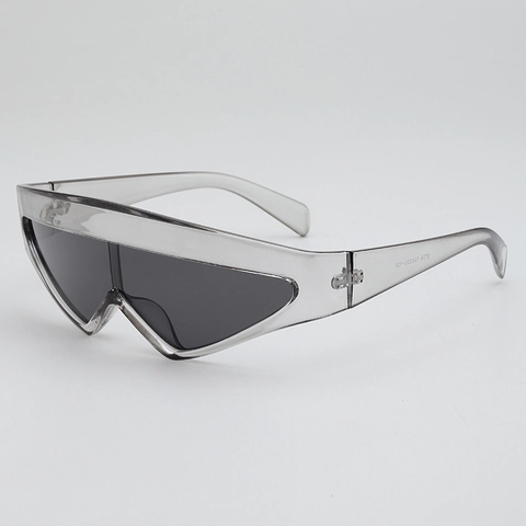 Occhiali Da Sole A Mascherina Futuristici Y2K Cyberpunk Montatura PC Lenti AC Protezione UV400 Moda Street Per Uomo Donna