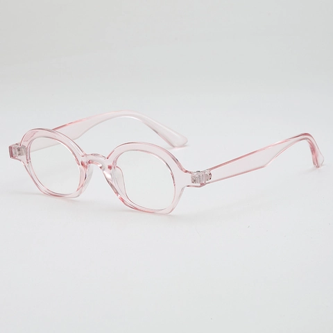 Retro Round Eyeglass Frames Artistic Small Frame PC AC Plain Glasses Decorative Unisex Vintage Style