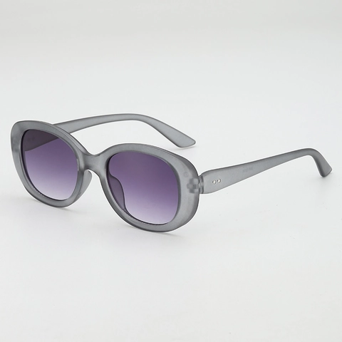 Lunettes De Soleil Ovales Rétro Monture PC Lentille AC Protection UV400 Streetwear Mode Hip Hop Pour Hommes Et Femmes