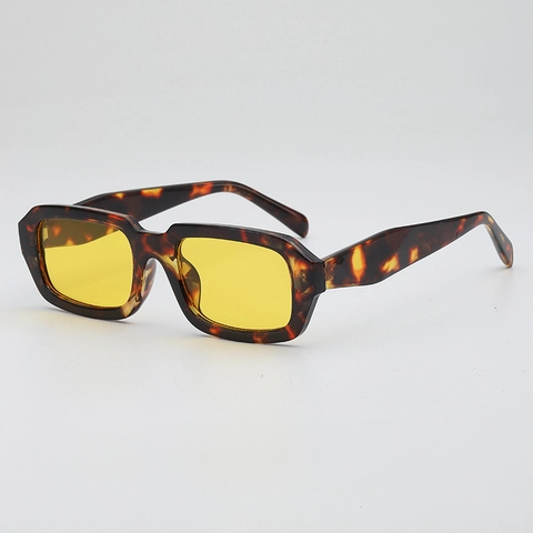 Retro Rechteck Sonnenbrille PC Rahmen AC Linsen UV400 Schutz Ozean Gläser Mode Street Style Unisex Brillen