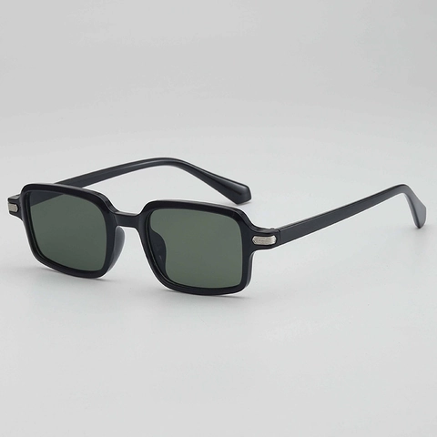 Vintage Square Sunglasses Retro Small Rectangular Frame UV400 Protection PC Frame AC Lens Outdoor Driving For Men Women