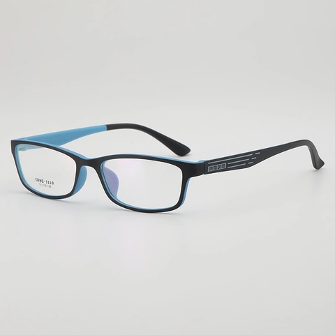Montature Per Occhiali Da Vista Quadrati Retro TR90 Ultra Leggeri Rettangolari Design Bicolore Uomo Donna