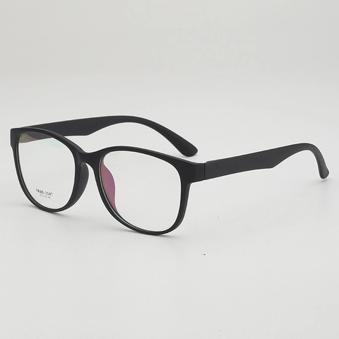 Lunettes Optiques À Monture Ronde Rétro TR90 Lentille AC Légère Lunettes De Mode Pour Hommes Femmes