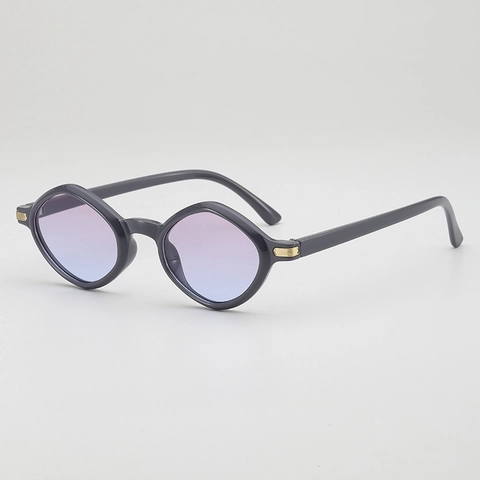 Retro Geometrische Ruit Zonnebril Voor Vrouwen Mannen PC Montuur Acryl Glazen UV400 Mode Oceaan Glazen Vintage Hiphop Bril