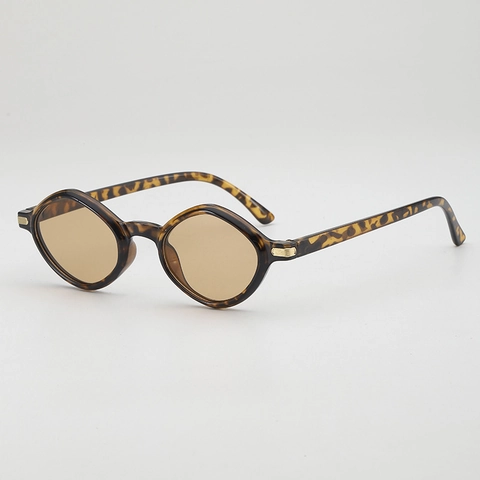 Retro Geometrische Ruit Zonnebril Voor Vrouwen Mannen PC Montuur Acryl Glazen UV400 Mode Oceaan Glazen Vintage Hiphop Bril