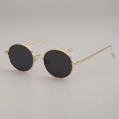 Retro Ronde Zonnebril Metalen Frame UV Bescherming Unisex Mode Vintage Hip Hop Steampunk Brillen