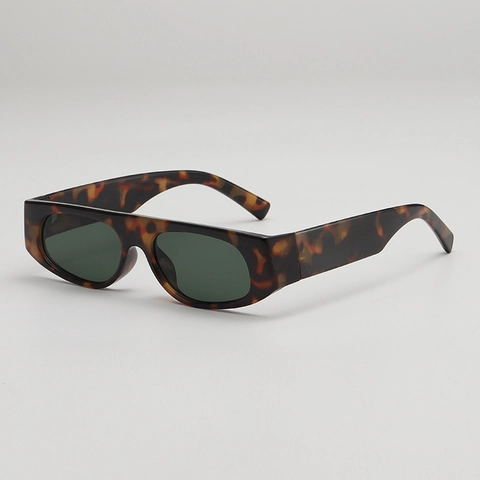 Gafas De Sol Cuadradas Protección UV400 Montura PC Lente AC Estilo Retro Punk Y2K Color Caramelo Rectangular Estrecha