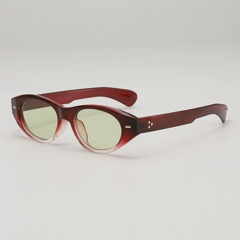 Cat Eye Sunglasses Retro Small Oval Frame Colorful Ocean Lens PC AC Fashion Party Sunshades