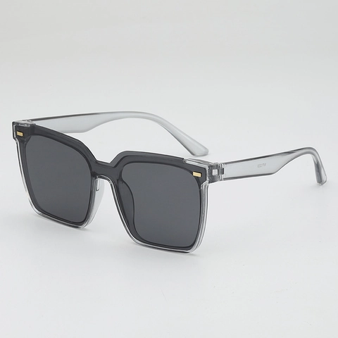 Oversized Square Sunglasses PC Frame AC Lens UV400 Protection Retro Vintage Fashion Travel Beach Sunshade Eyewear Unisex