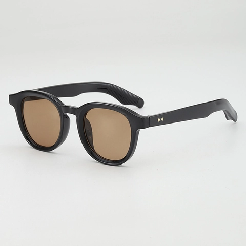 Retro Runde Sonnenbrille UV400 Schutz PC Optischer Rahmen Getönte Gläser Brillen Für Herren Damen Mode Accessoires