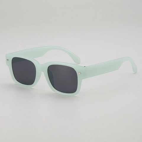 Gafas De Sol Cuadradas Retro Montura PC Lentes AC Protección UV Moda Al Aire Libre Para Hombres Y Mujeres Decoración Remache