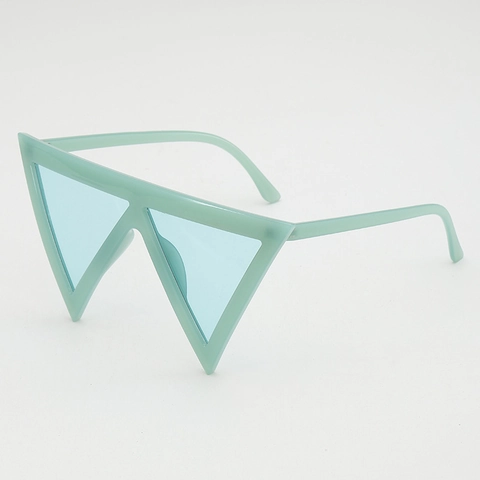 Oversized Triangle Sunglasses For Women Men PC Frame AC Lens UV400 Exaggerated Geometric Hip Hop Party Trendy Sun Glasses