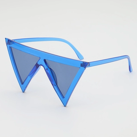 Oversized Triangle Sunglasses For Women Men PC Frame AC Lens UV400 Exaggerated Geometric Hip Hop Party Trendy Sun Glasses