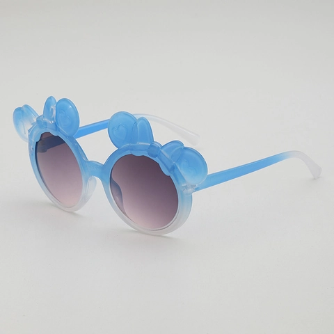 Occhiali Da Sole Per Bambini Orecchie Cartone Animato Fiocco Protezione UV400 Colore Sfumato Gelatina Per Bambine