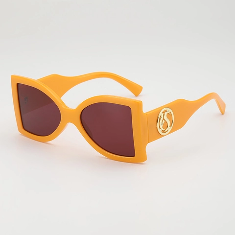 Oversized Square Sunglasses PC Frame UV400 Protection Fashion Retro Butterfly Style Outdoor Beach Eyewear Trendy Unisex