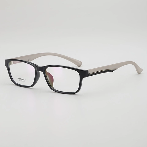 Retro Rectangular Optical Glasses Frame TR90 Lightweight Square Eyewear For Men And Women Simple Vintage Style