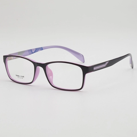 Square Eyeglass Frames TR90 Ultra Light Clear Lens Retro Vintage Eyewear For Men Women Prescription Ready
