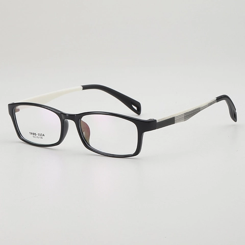 Montature Per Occhiali Da Vista Quadrati Rettangolari Retro TR90 Leggeri Lenti Piane Per Uomini Donne Stile Minimalista