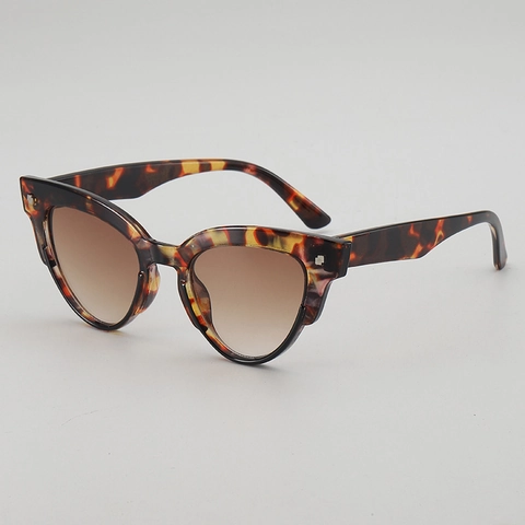 Occhiali Da Sole Occhio Di Gatto Per Donna Vintage Oval PC Montatura AC Lente UV400 Protezione Stile Ins Tendenza