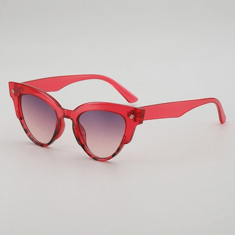 Occhiali Da Sole Occhio Di Gatto Per Donna Vintage Oval PC Montatura AC Lente UV400 Protezione Stile Ins Tendenza