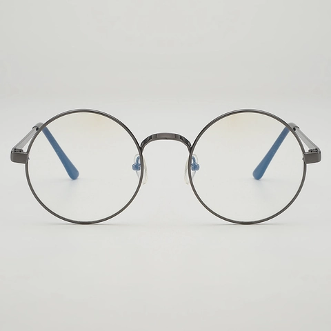 Retro Round Frame Glasses Metal Optical Frame Clear Lens Lightweight Vintage Style Fashion Eyewear For Men Women