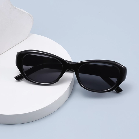 Occhiali Da Sole Retro Cat Eye Protezione UV400 Montatura In PC Ovale Decorazione In Metallo Occhiali Di Moda Donna Uomo
