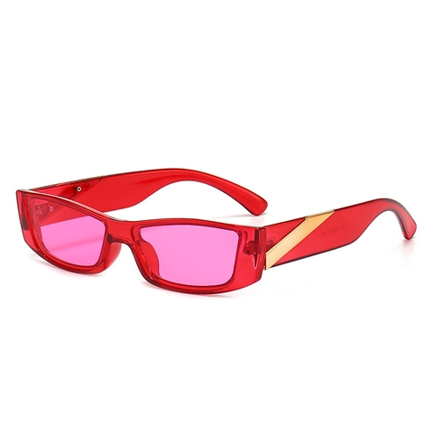 Vintage Small Square Sunglasses Retro Rectangular Fashion Eyewear UV400 Protection PC Frame Party For Women Men