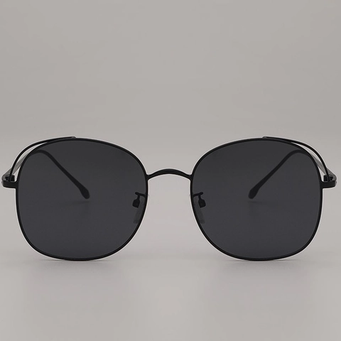 Gafas De Sol Retro De Gran Tamaño Montura Metálica Lentes AC UV400 Color Dopamina Lentes Oceánicas Moda Para Vacaciones
