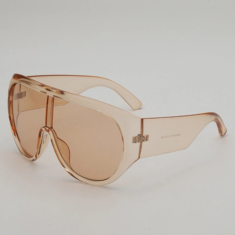 Lunettes De Soleil Shield Monobloc Surdimensionnées Protection UV400 Monture PC Verre AC Rétro Mode Party Unisexe