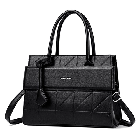 Geometrische Gesteppte PU Leder Handtasche Für Damen Große Kapazität Schulter Umhängetasche Mit Tragegriff Retro Stil