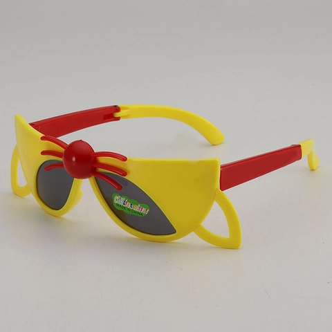 Kids Cartoon Cat Face Folding Sunglasses PC Frame AC Lens UV400 Polarized Protective Eyewear For Boys Girls