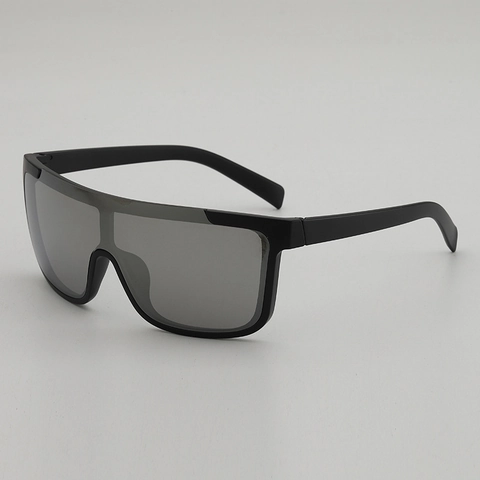 Übergroße Shield Sonnenbrille UV400 Integrierte Spiegelgläser PC Rahmen Sportliche Mode Brille Für Autofahren Radfahren